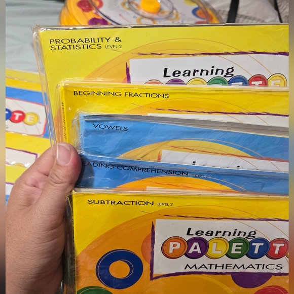 5 Saxon Learning Palettes For Children And 11 Packages Of Learbing Cards - Picture 5 of 9